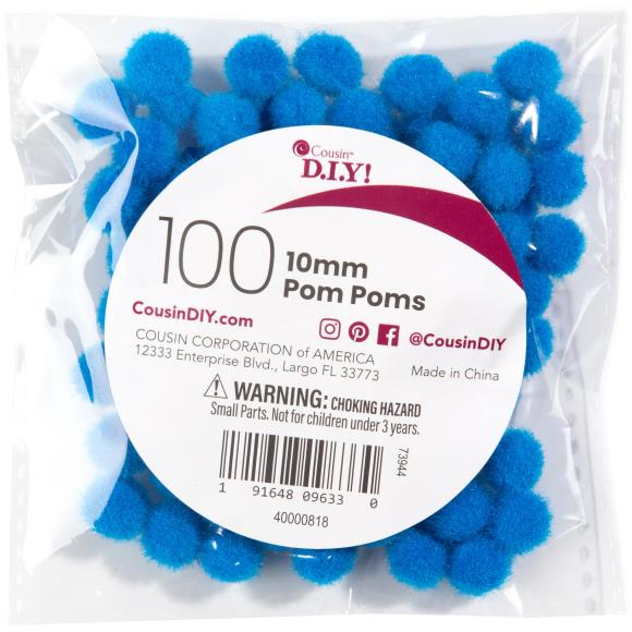 100-Pack 10 MM Pom Poms POM4000 - Image 4