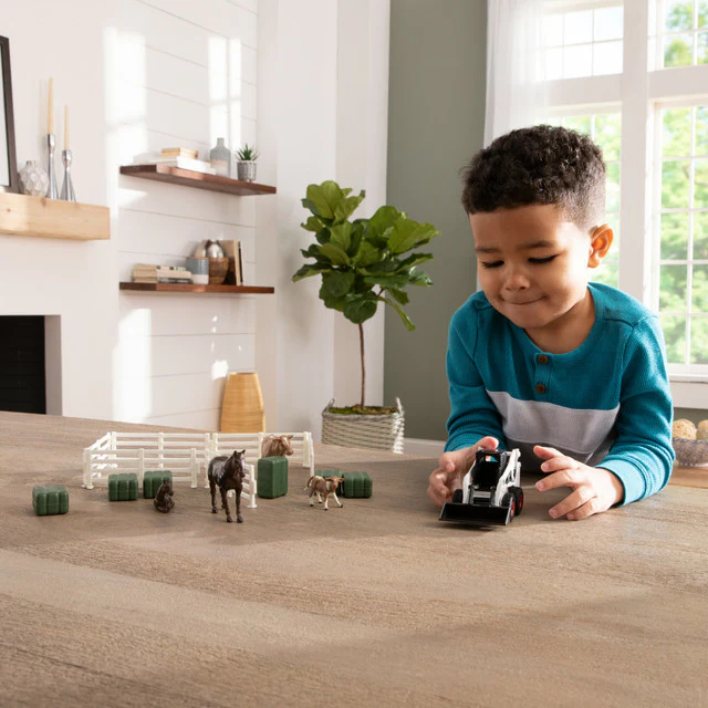 1:32 Animal Set with Bobcat Skid Steer 47394 - Image 2