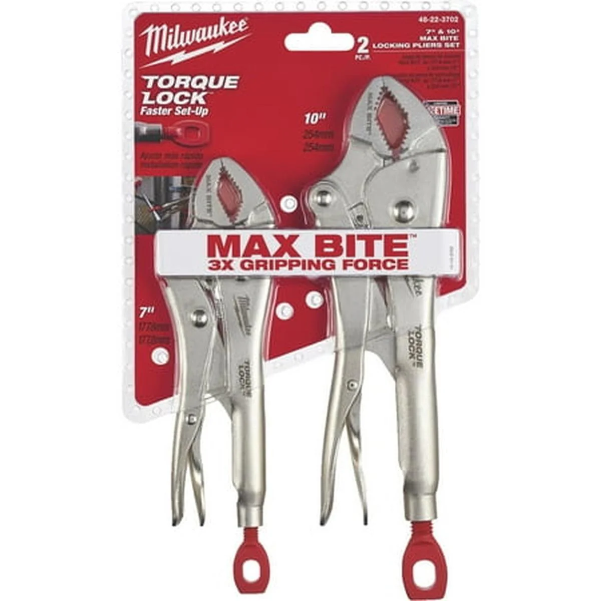 2 Pc 7 & 10 Maxbite Torque Lock Locking Pliers Set