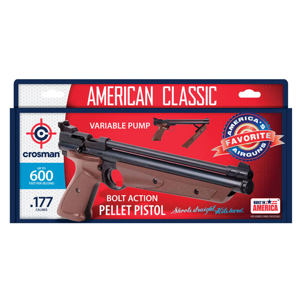 American Classic Air-Powered Pellet Pistol 0.177 Caliber P1377 - Image 2