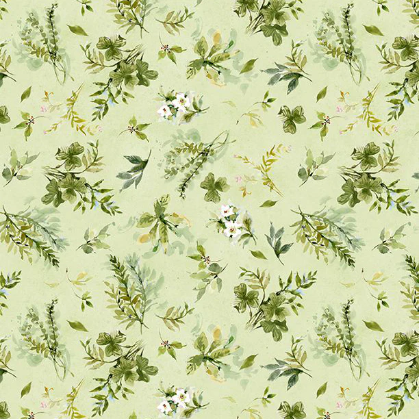 Among the Branches Collection Foliage All Over Cotton Fabric 39758 - Image 2
