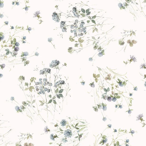 Au Naturel Collection Large Floral Cotton Fabric 17817