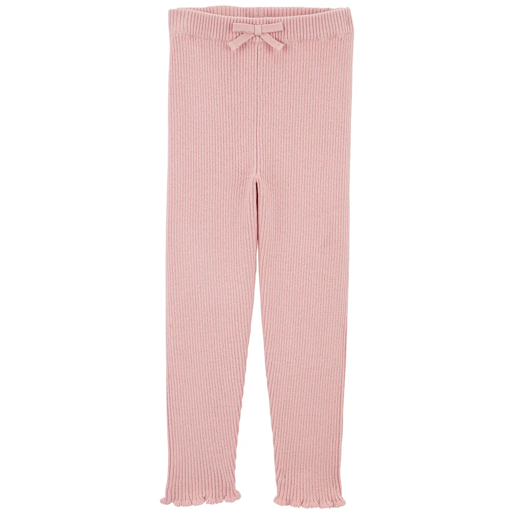 Baby Girls' Ribbed Sweater Knit Pants 1Q048410