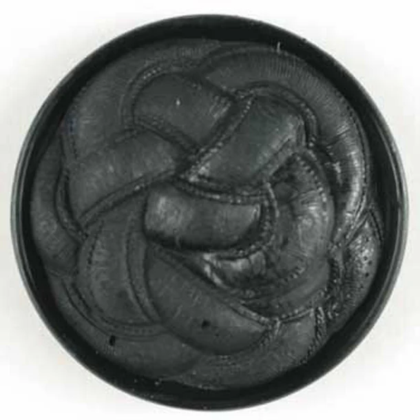 Black Rope Knot Button