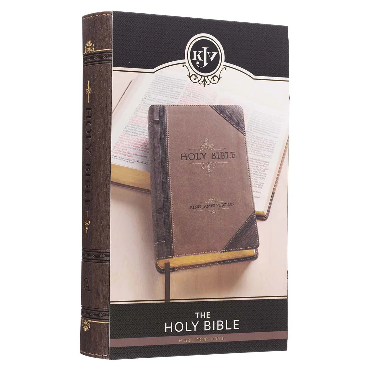 Brown Two-Tone Giant Print Bible KJV038 - Image 9