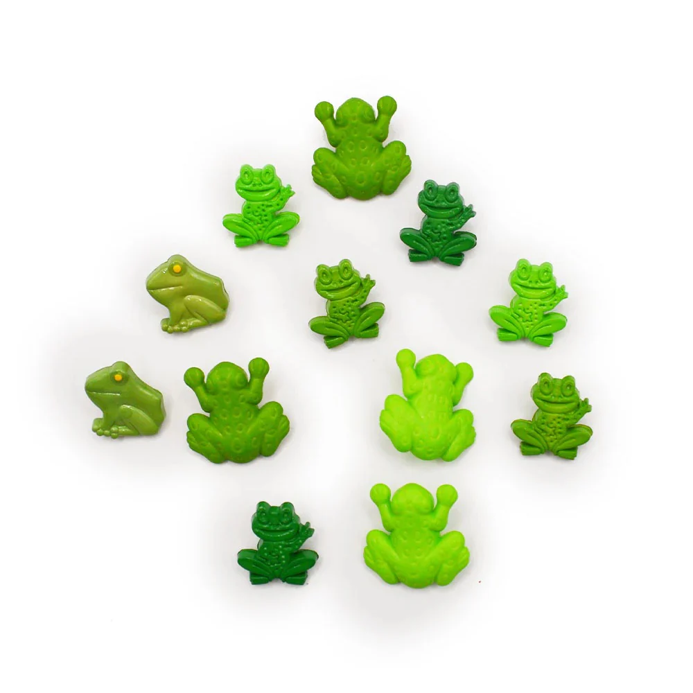 Button Fun Green Frog Buttons 802