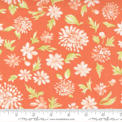 Cinnamon and Cream Collection Mums Floral Cotton Fabric 20451 - Image 5