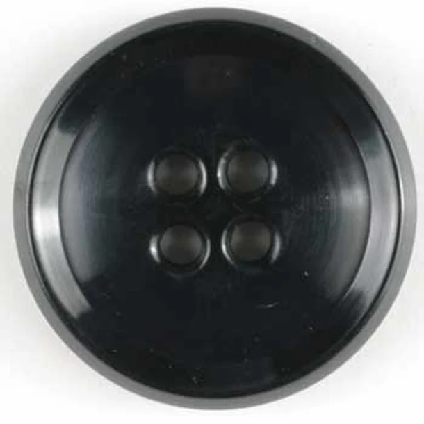 Classic Round Ridged Edge Button