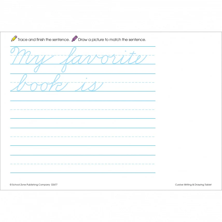 Cursive Writing Tablet Workbook 02677 - Image 2
