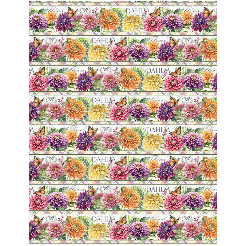 Dahlia Botanica Collection Repeating Stripes Cotton Fabric 33922-157