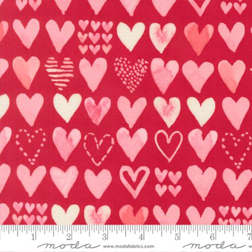 Darling Peony Collection Hearts Cotton Fabric 48793 - Image 3