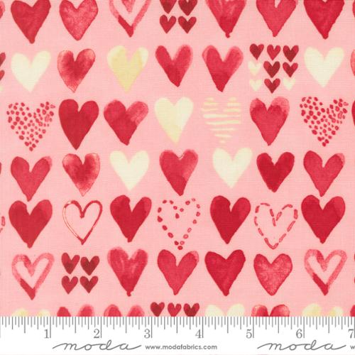 Darling Peony Collection Hearts Cotton Fabric 48793 - Image 4