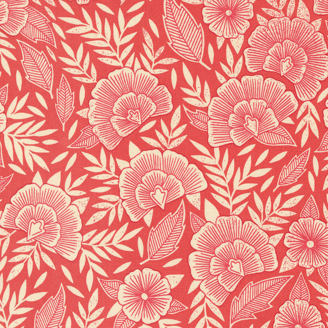 Flower Press Collection Scatter Florals Cotton Fabric 3301 - Image 2
