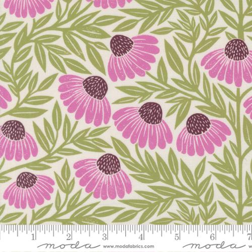 Garden Series Collection Echinacea Cotton Fabric 3322
