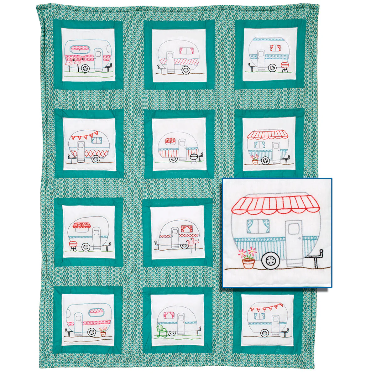 Happy Campers 9-Inch Theme Quilt Blocks 737-914