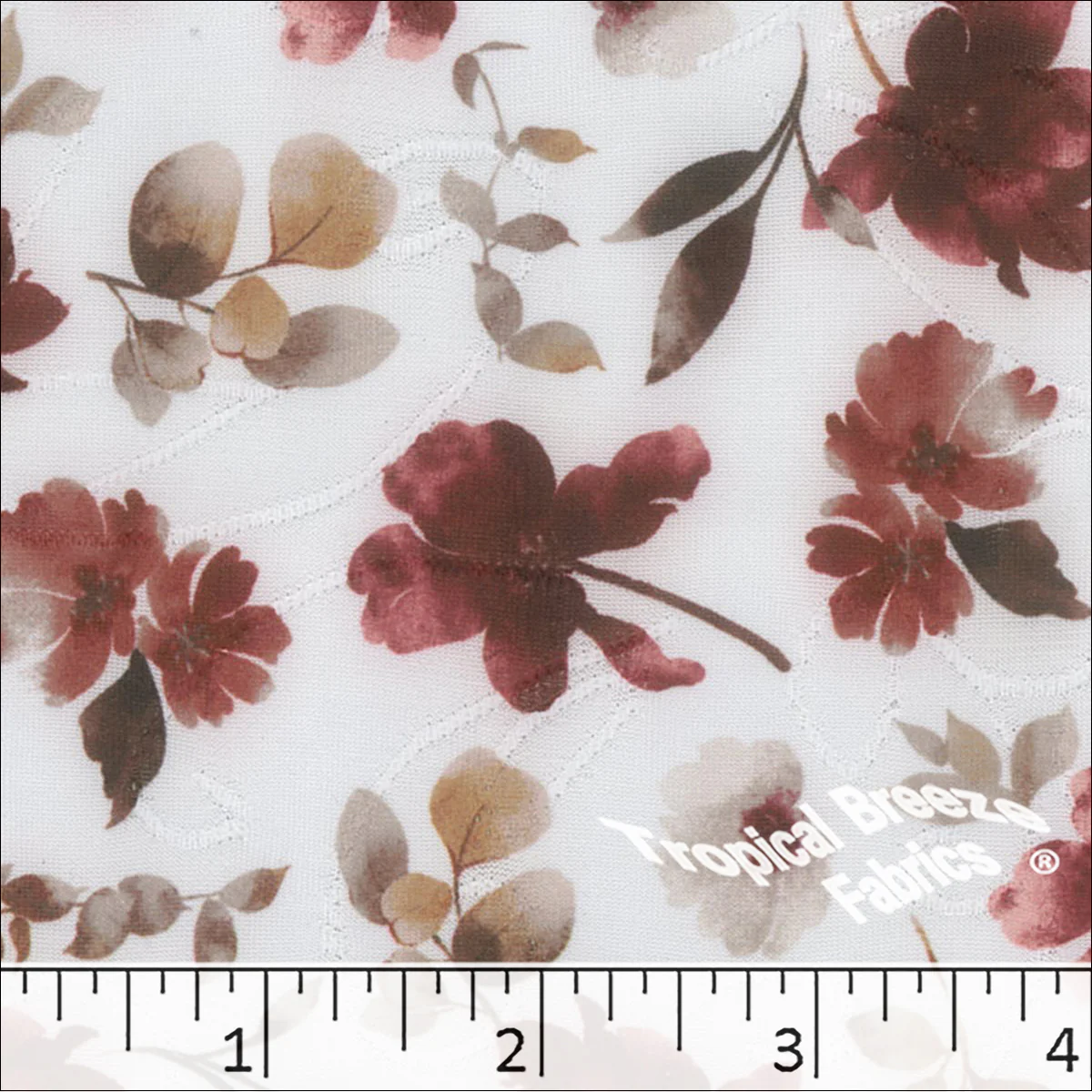 Jacquard Knit Floral Print Fabric 572612 - Image 5