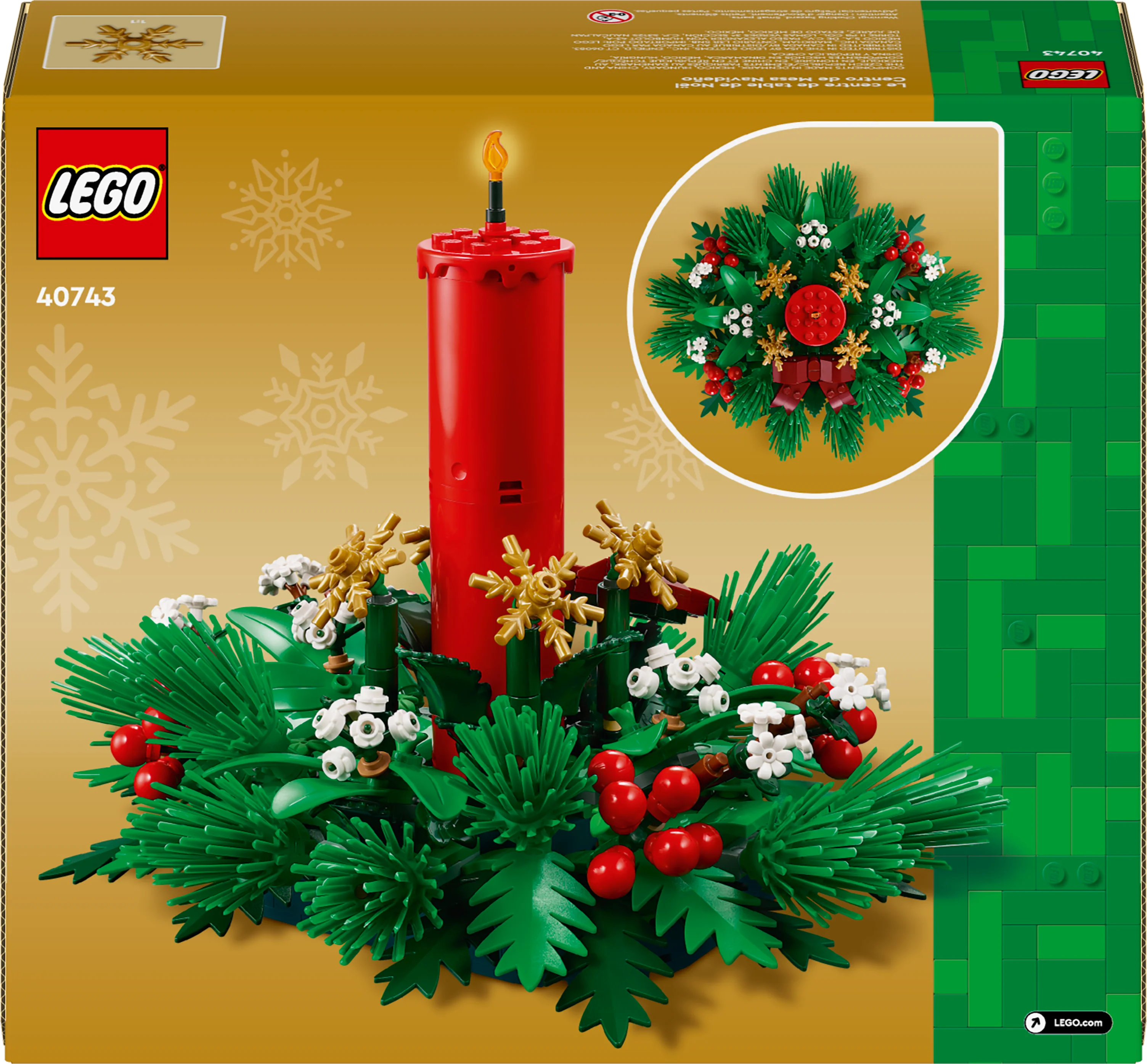LEGO Christmas Table Decoration Building Toy 40743 - Image 2