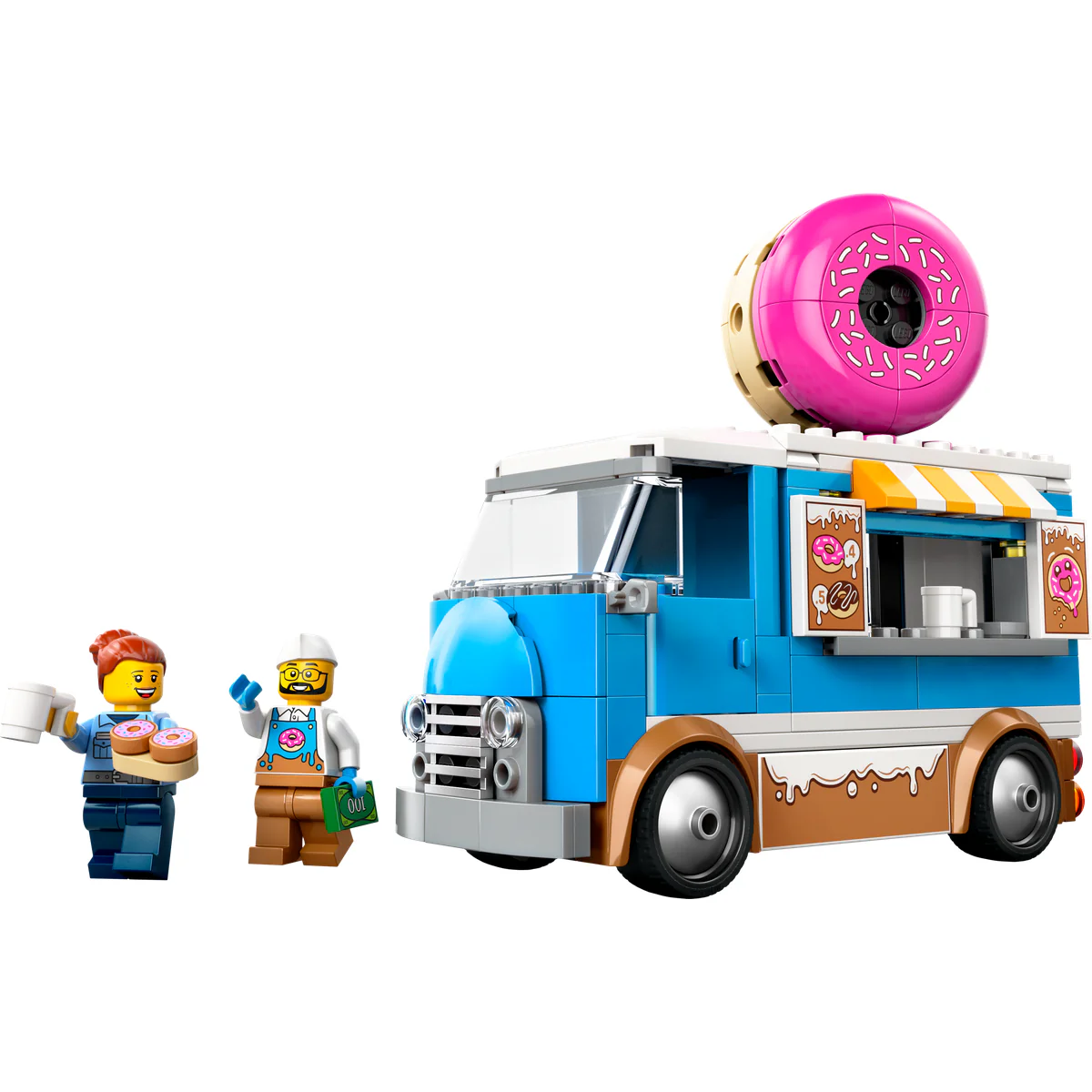 LEGO City Donut Truck Playset Vendor Vehicle Toy for Kids Aged 5 and up 60452 - Image 5