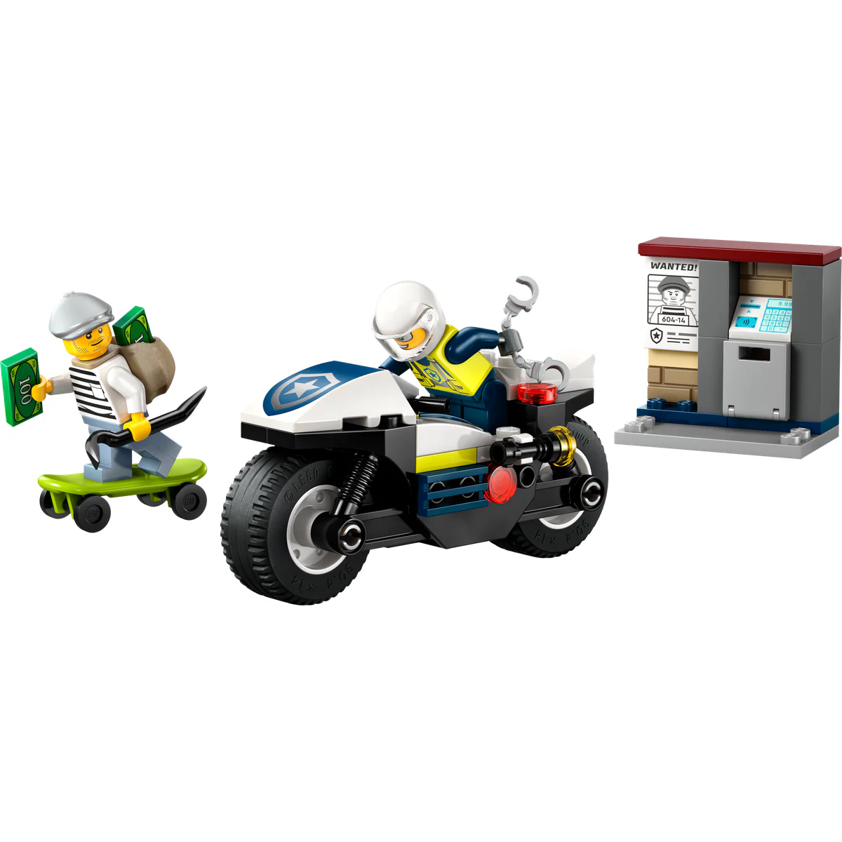 LEGO City Police Motorcycle Chase Toy, Motorbike Set for Ages 4 and up 60455 - Image 5