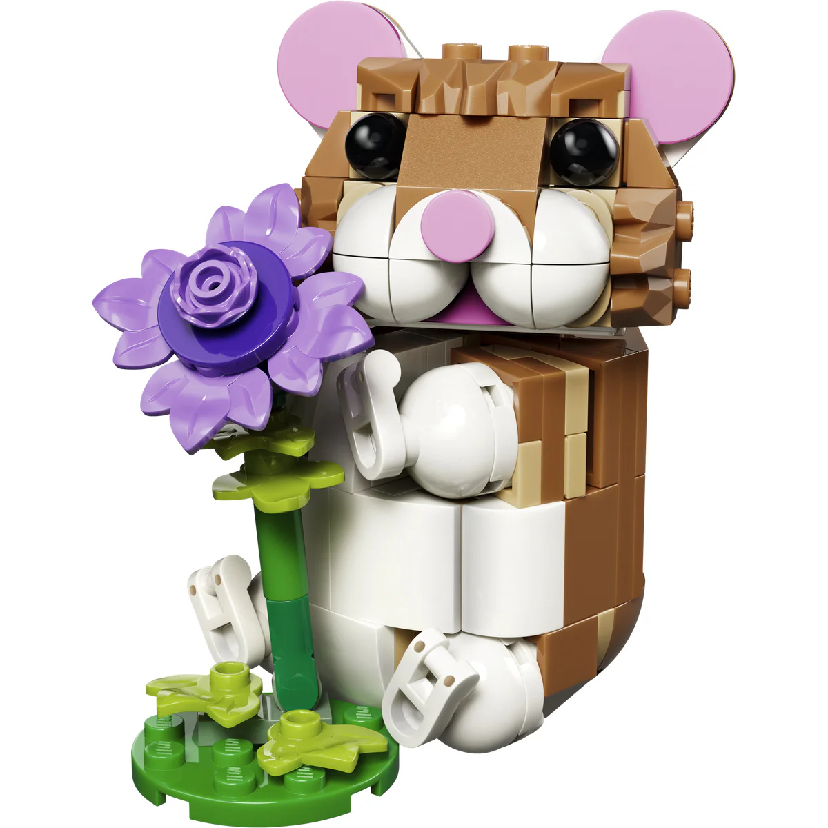 LEGO Creator 3 in 1 Cute Hamster with a Flower Toy 31376 - Image 5