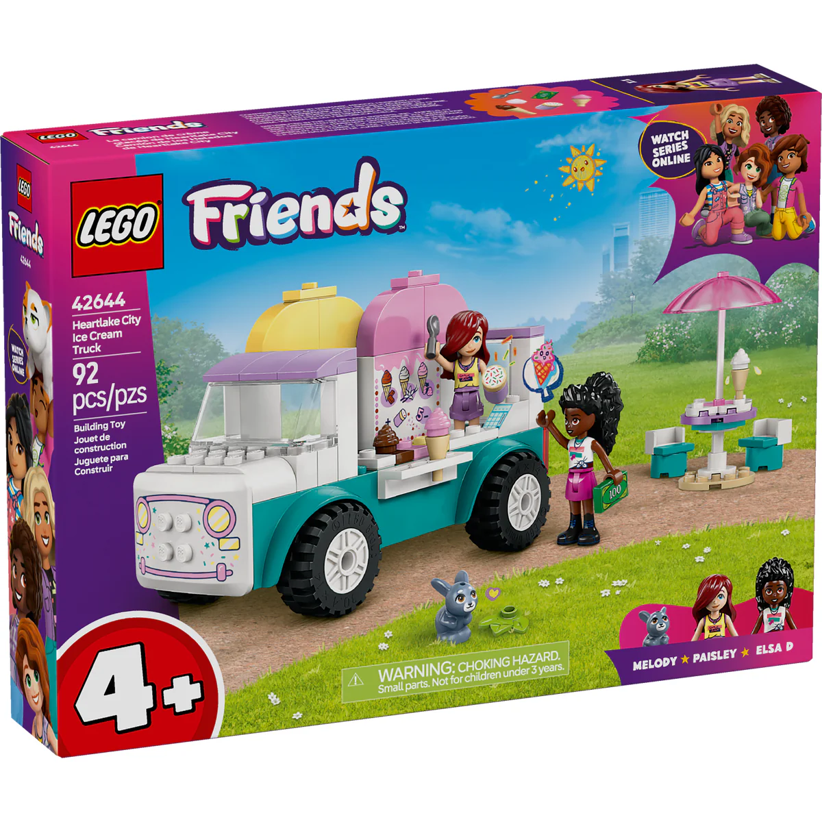 LEGO Friends Heartlake City Ice Cream Truck Pretend-Play Building Kit 42644 - Image 2