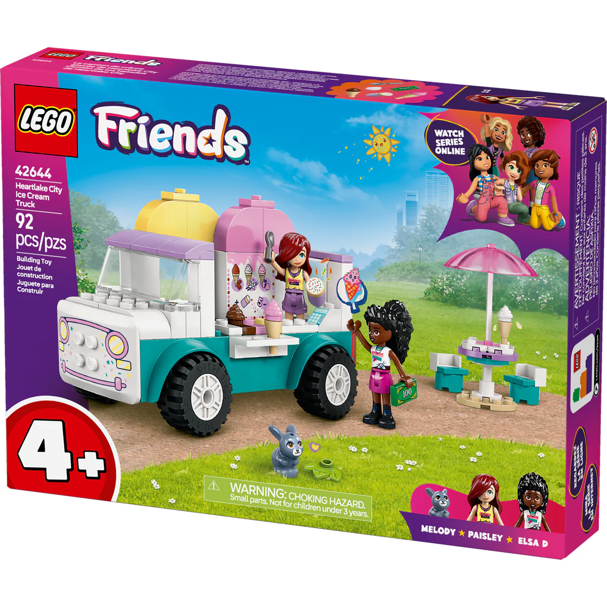 LEGO Friends Heartlake City Ice Cream Truck Pretend-Play Building Kit 42644 - Image 3