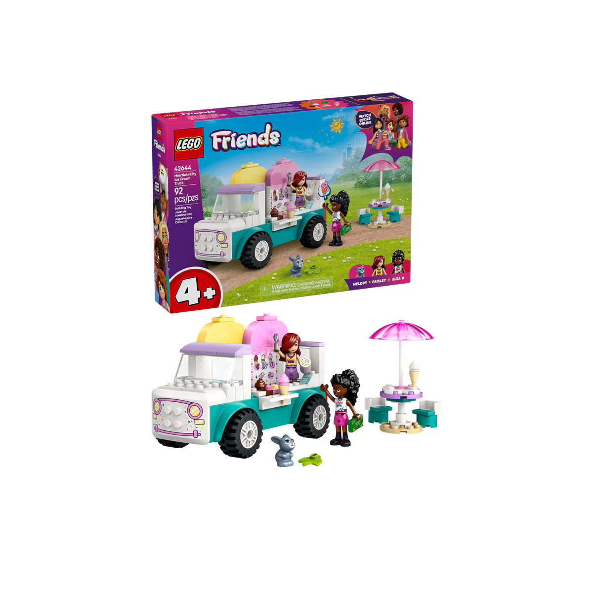 LEGO Friends Heartlake City Ice Cream Truck Pretend-Play Building Kit 42644 - Image 4