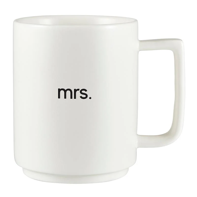 Mr. & Mrs. Matte Stackable Mug Set L1827 - Image 3