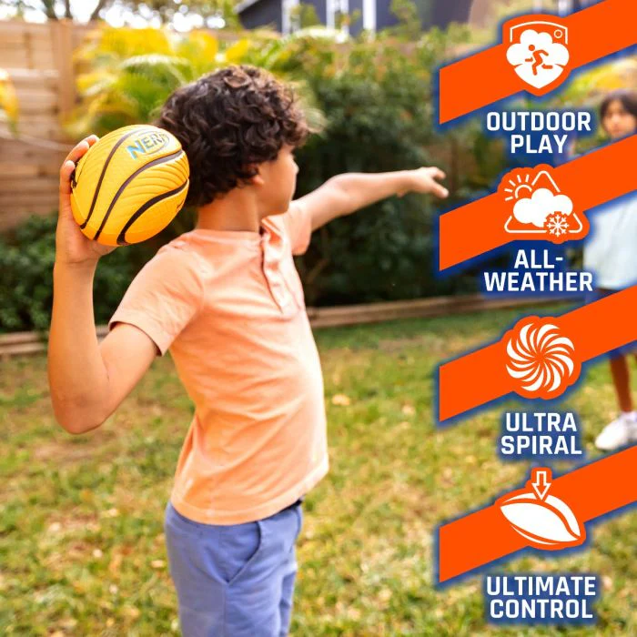 Nerf Spiral Grip Mini Foam Football 92094 - Image 3