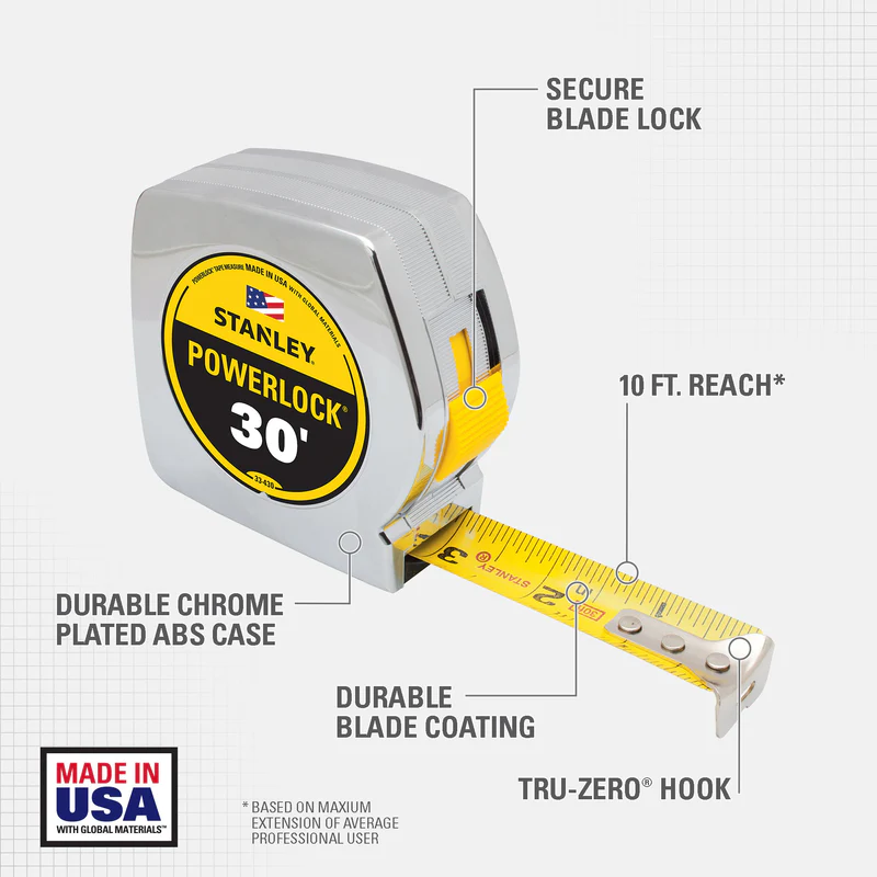 PowerLock 30 Foot Tape Measure 33-430 21466 - Image 2