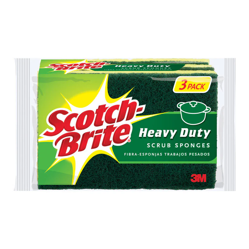 Scotch Brite Heavy Duty Scrub Sponges 3-pack 455 - Image 4