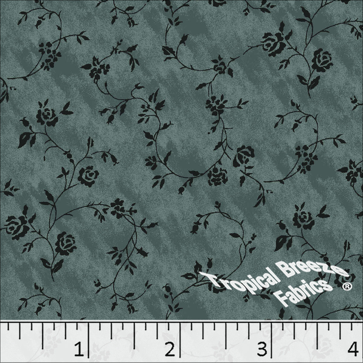 Standard Weave Floral Poly Cotton Dress Fabric 6271