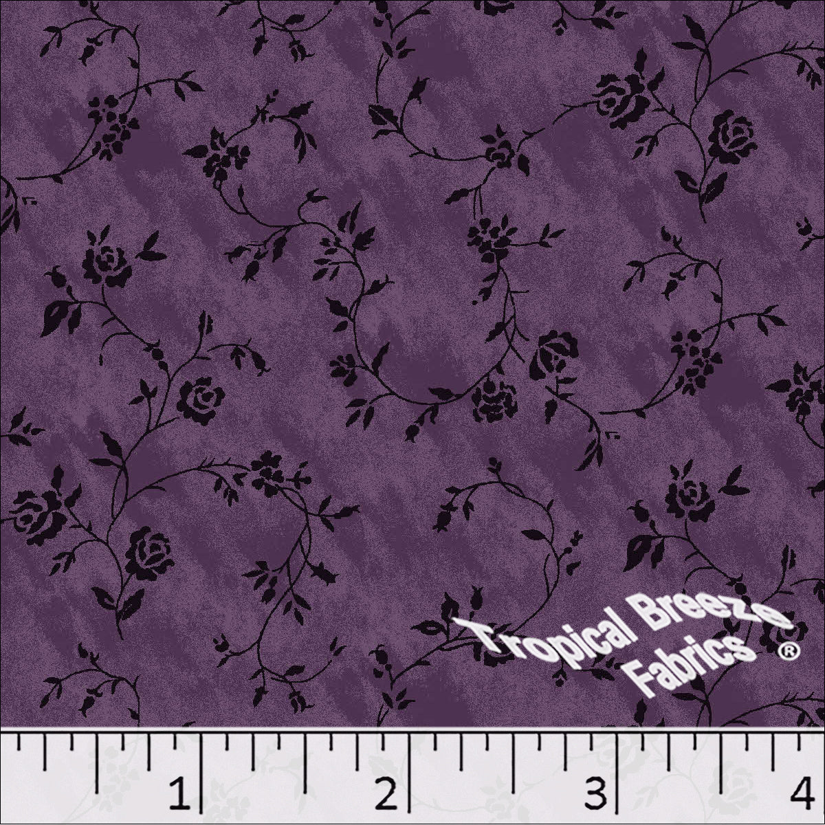 Standard Weave Floral Poly Cotton Dress Fabric 6271 - Image 2