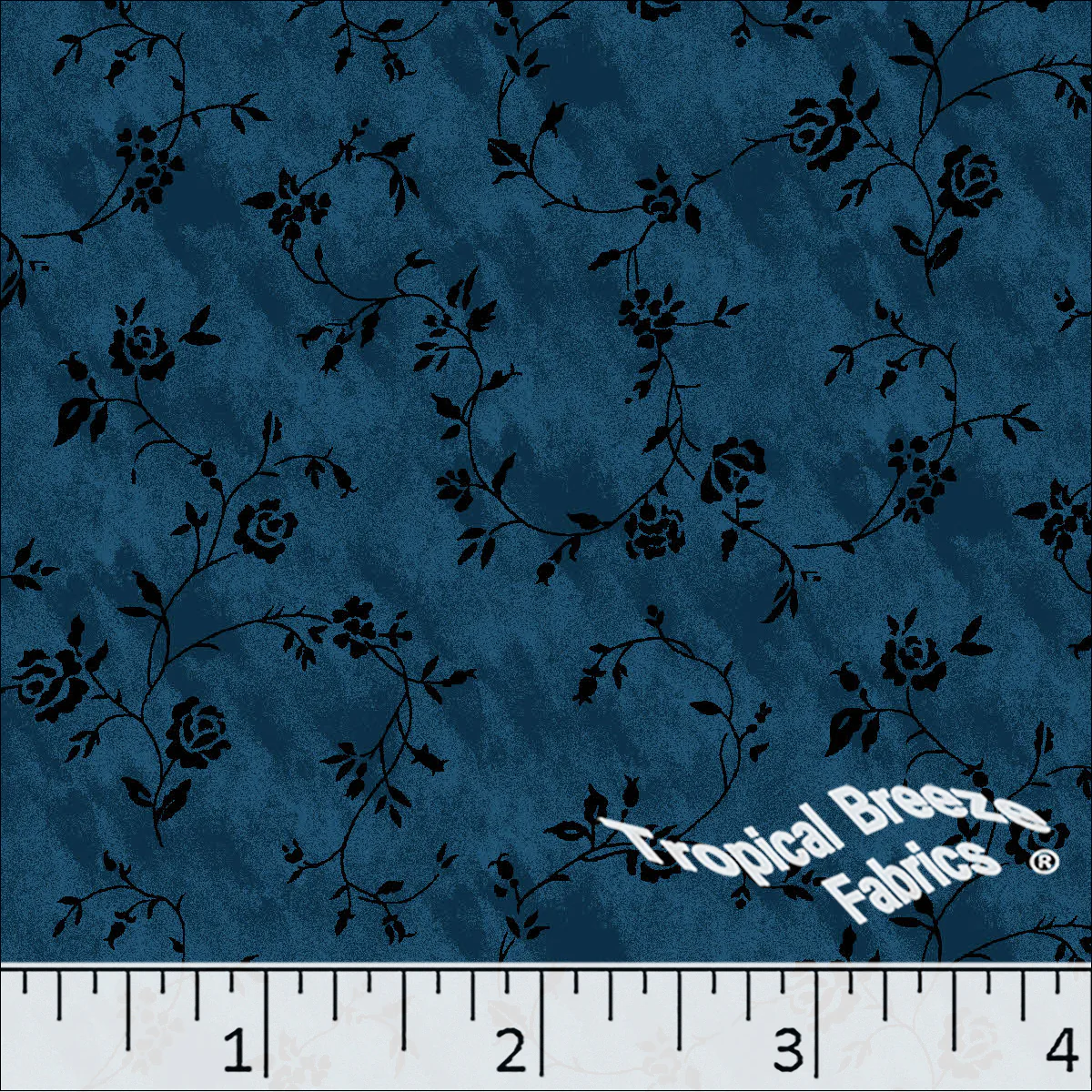 Standard Weave Floral Poly Cotton Dress Fabric 6271 - Image 4