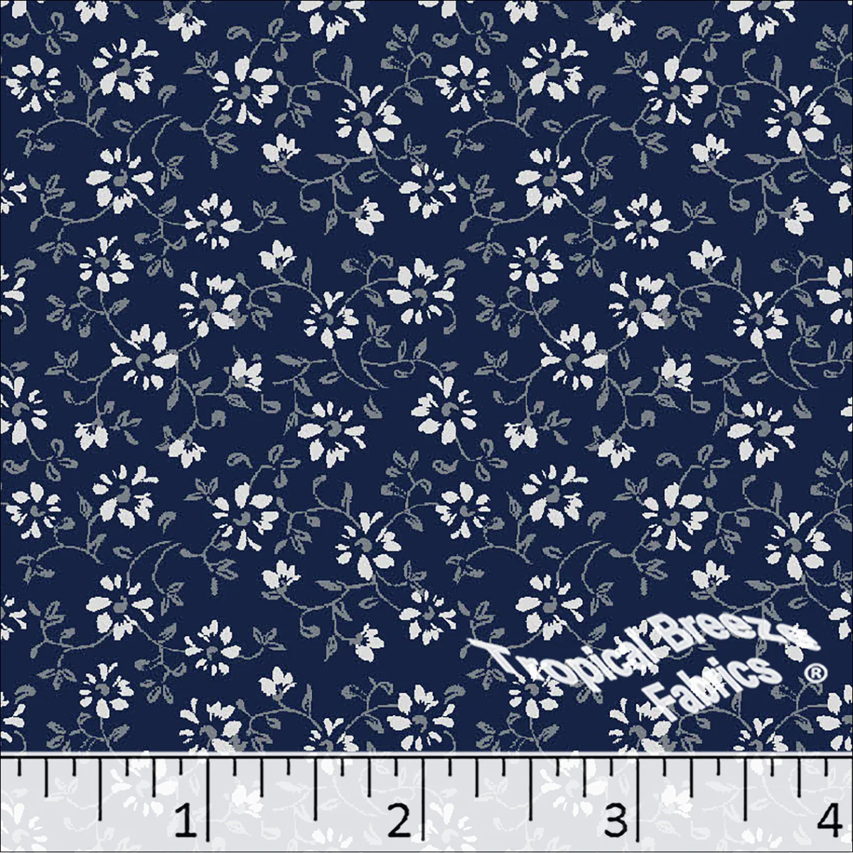 Standard Weave Floral Print Poly Cotton Fabric 6310 - Image 5