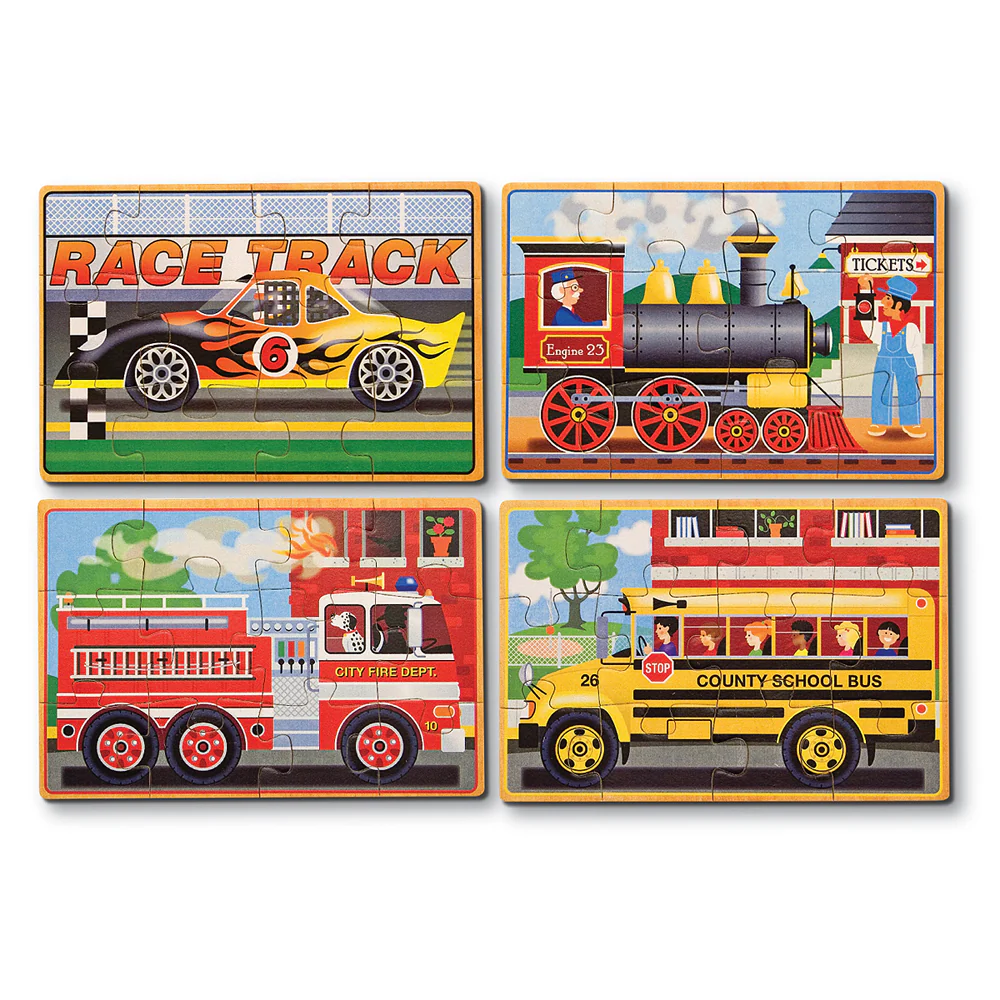 Vehicle Wooden Puzzles in a Box 3794 - Image 2