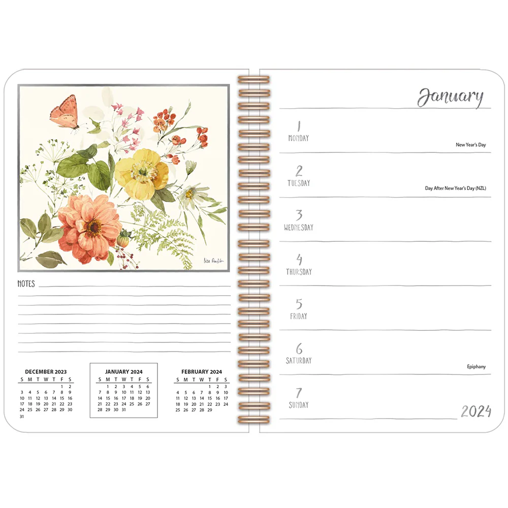 Watercolor Seasons 2024 Spiral Planner 24991011110 - Image 3