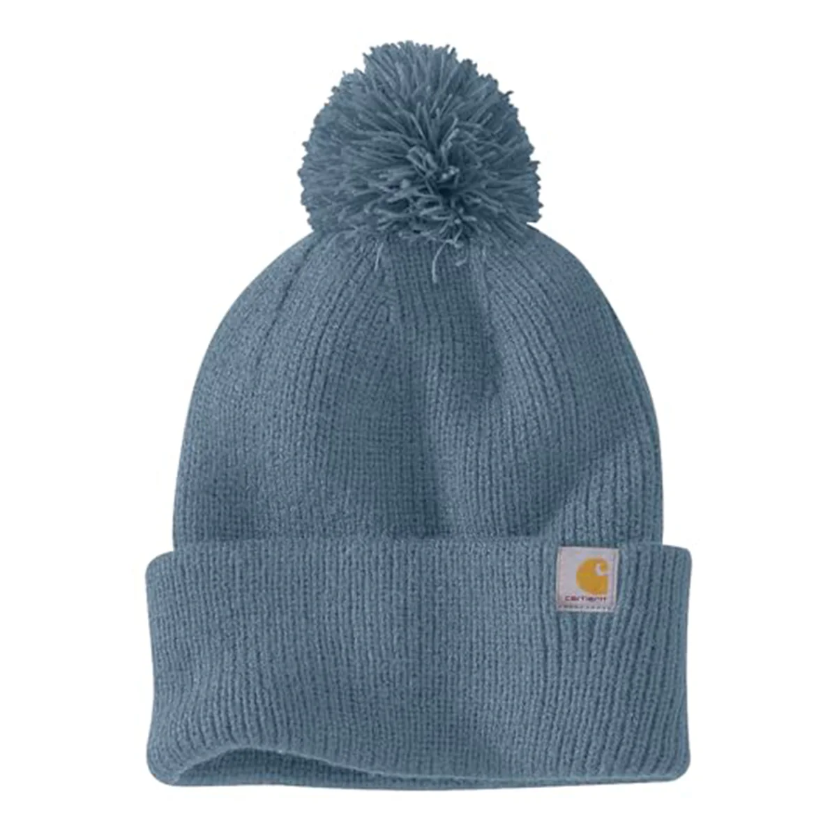 Women's Knit Pom-Pom Cuffed Beanie 106003 - Image 2